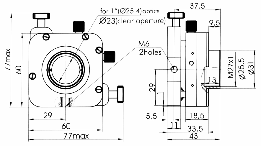 πShaperマウント図面